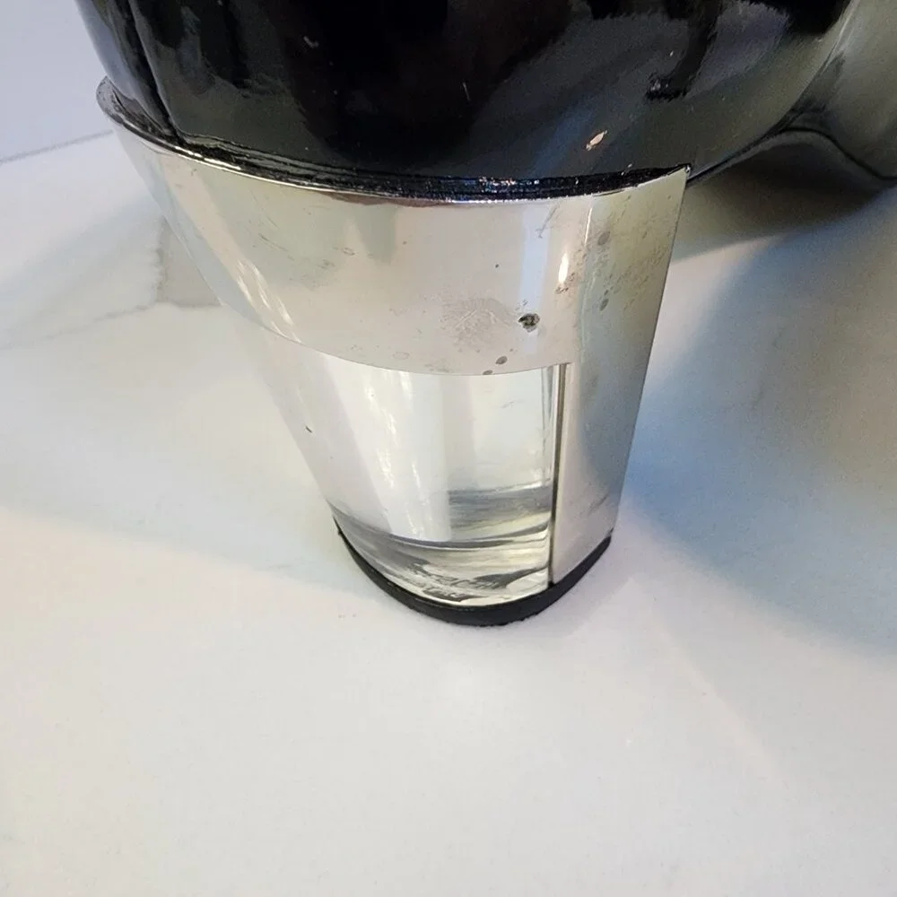 Stuart Weitzman Patent Leather W/Mirrored Clear Heel - Size 10 - Picture 4 of 10